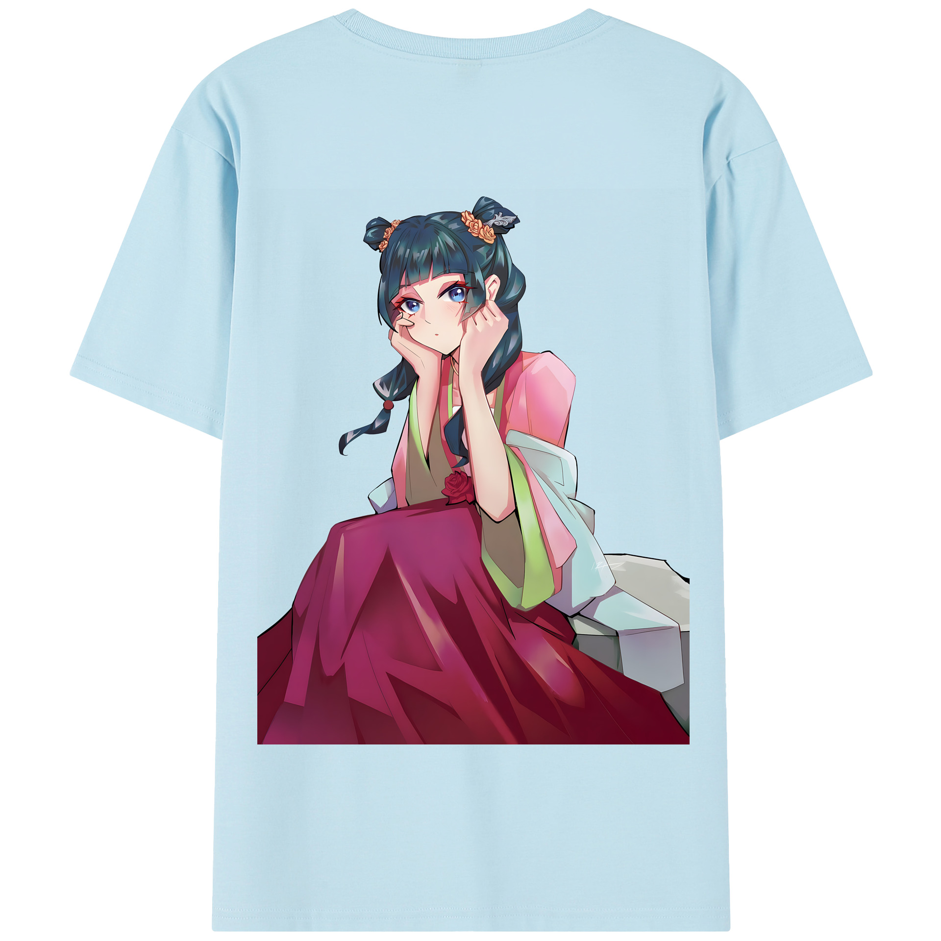 （画像用） 薬屋のひとりごと The Apothecary Diaries 綿100％半袖Tシャツ（背面プリント）
